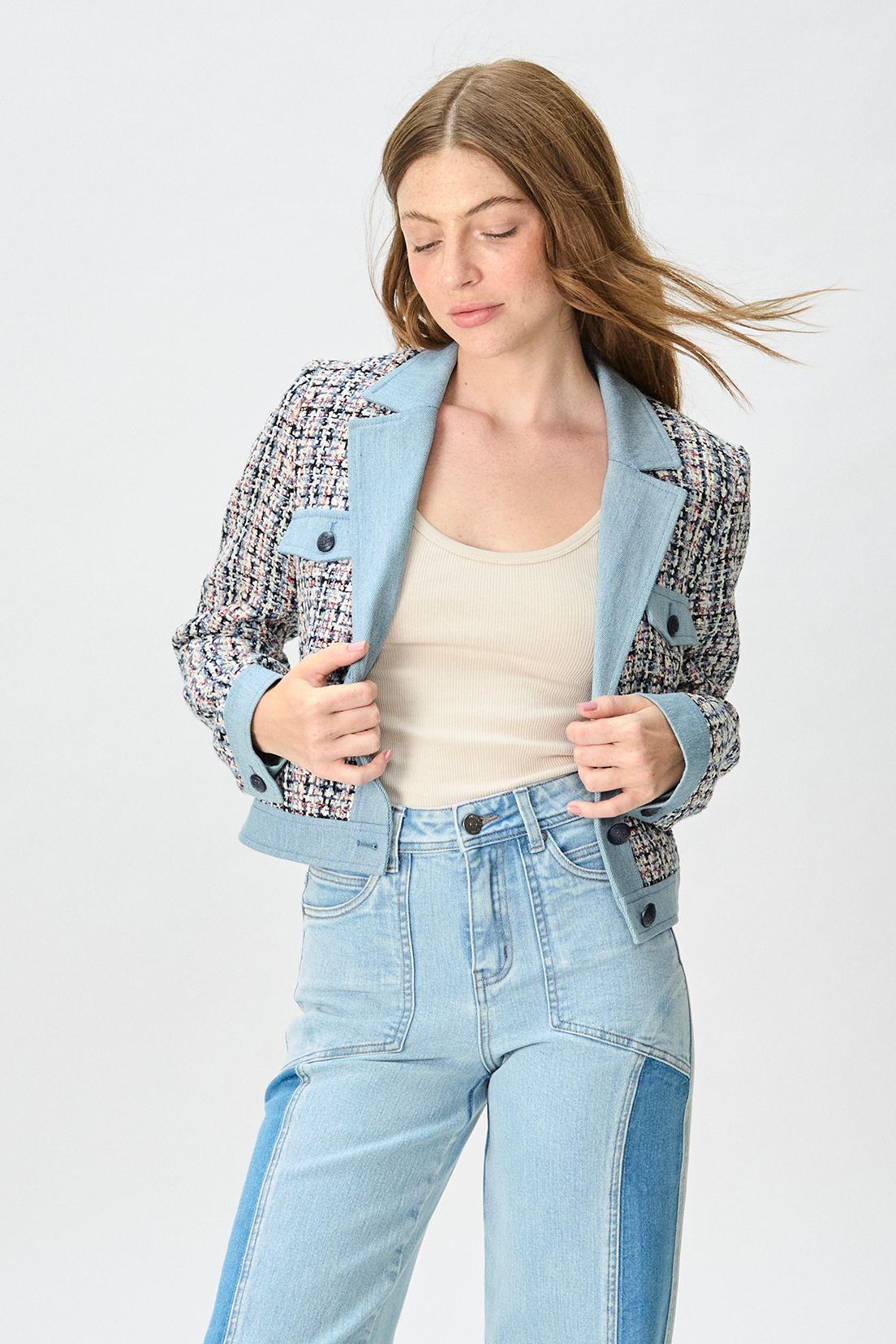 Chaqueta Mezclilla Celeste iO 17820125050110-1