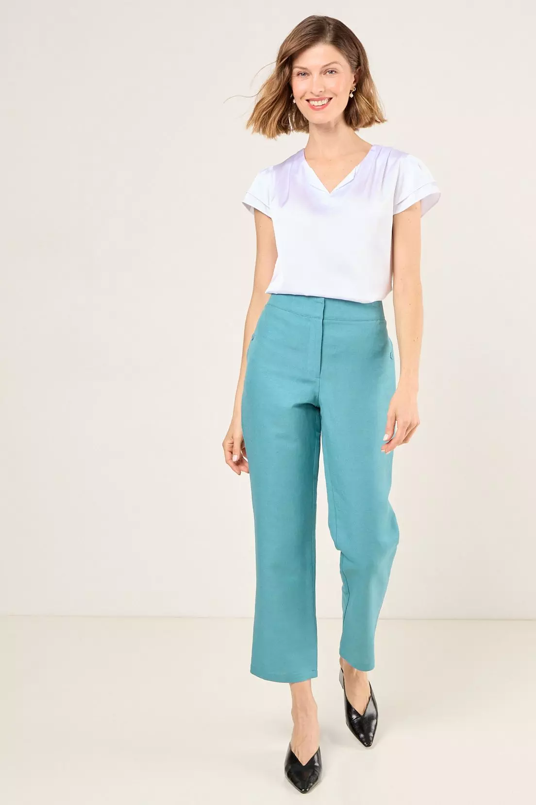 Pantalon Liso Verde Oliva Ma Griffe 11004225032107-0