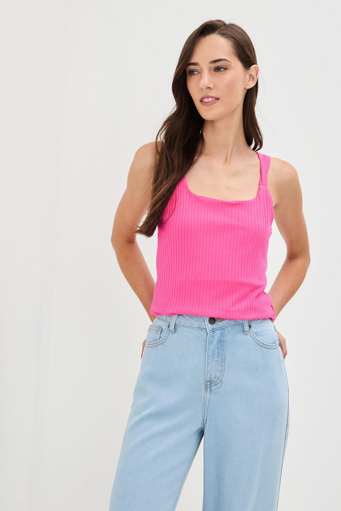 Polera Lisa fucsia 14204224043116-0