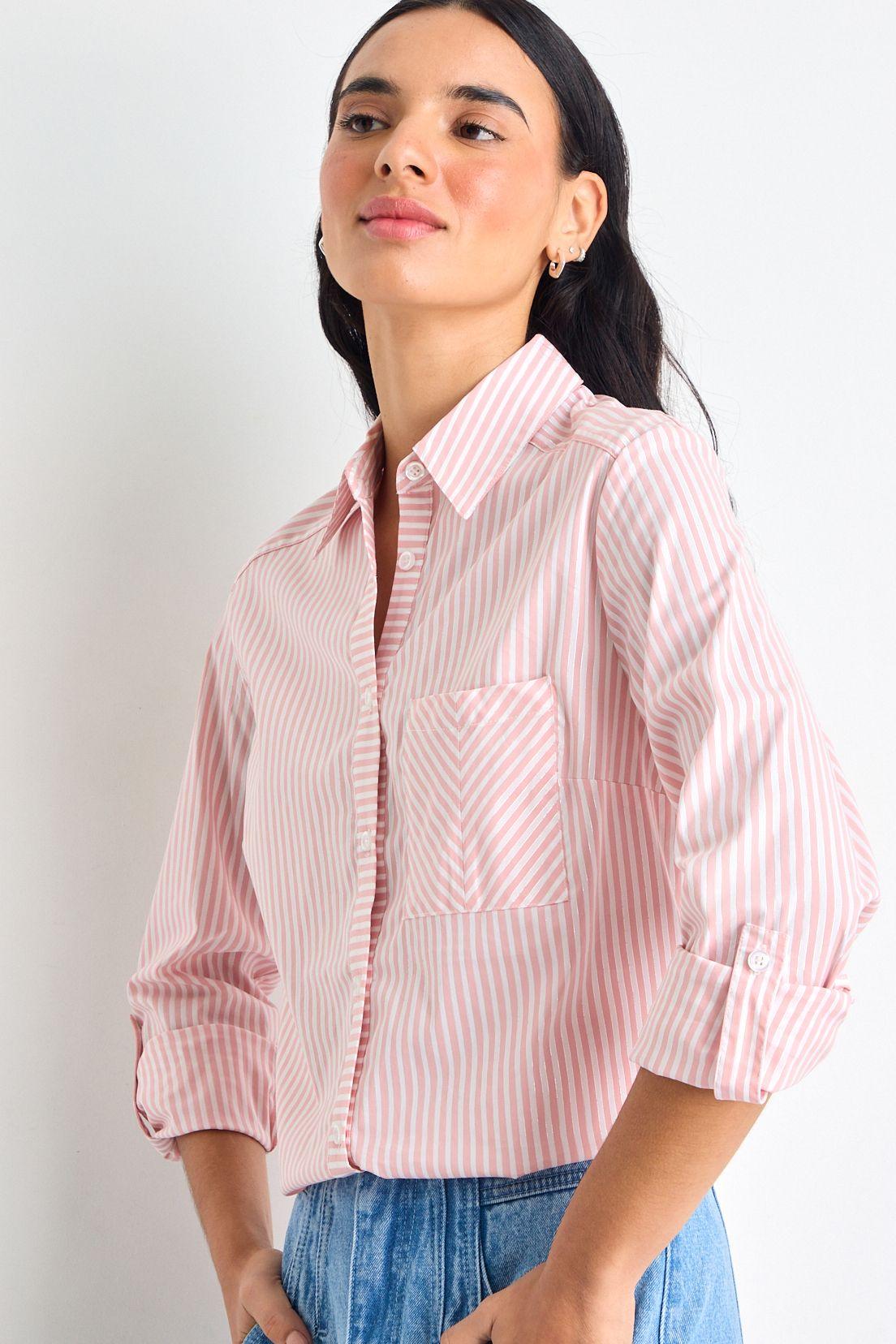 Blusas Manga Larga Rosa iO 14120225003123-0