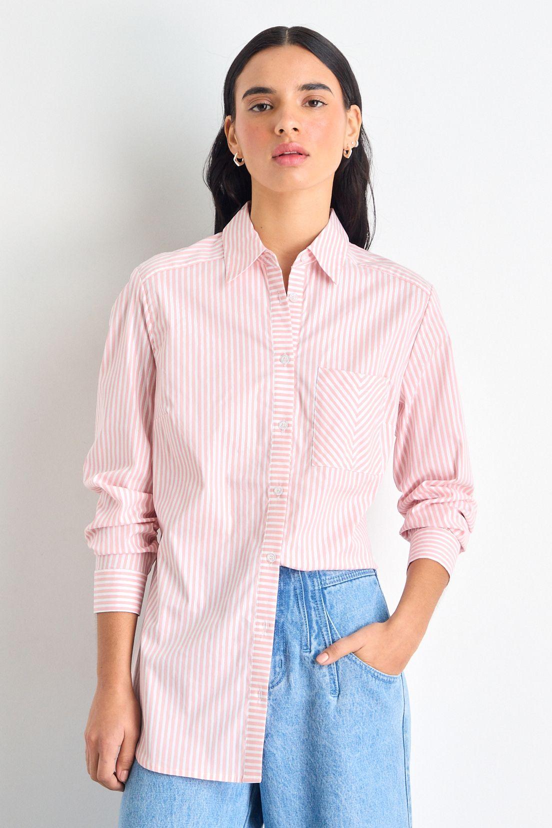 Blusas Manga Larga Rosa iO 14120225003123-1