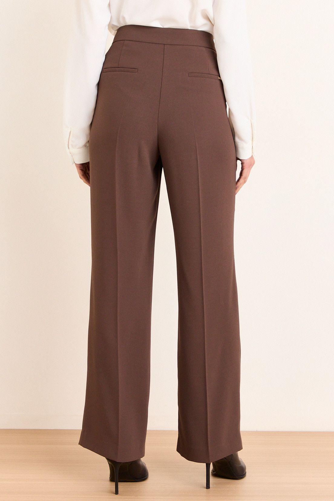 Pantalon Formal Wide Café Ma Griffe 11002226050109-3