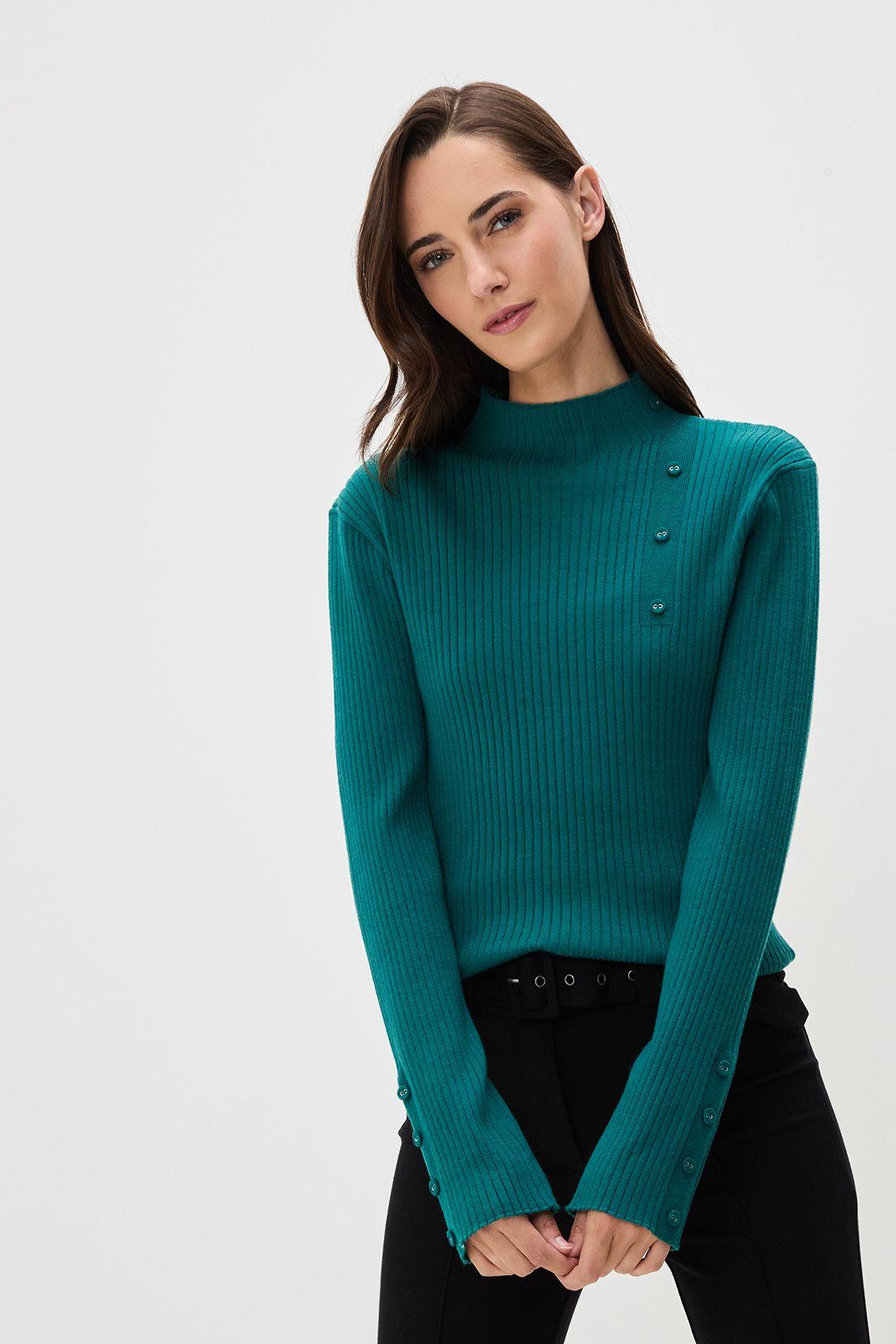 Sweater Liso Verde Oliva 18104125001107-0