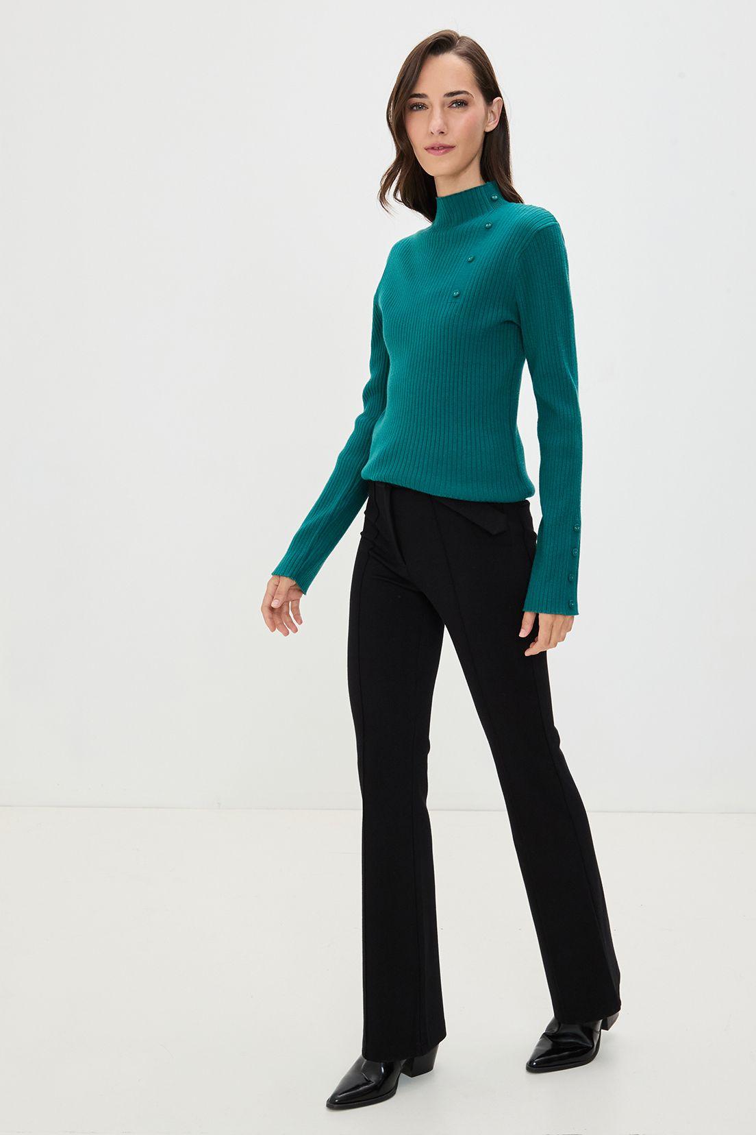 Sweater Liso Verde Oliva 18104125001107-3