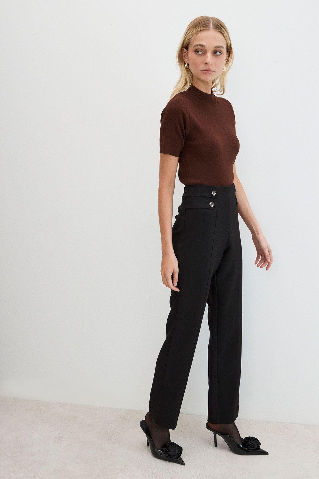 Pantalon Liso Negro 11004125010102-3