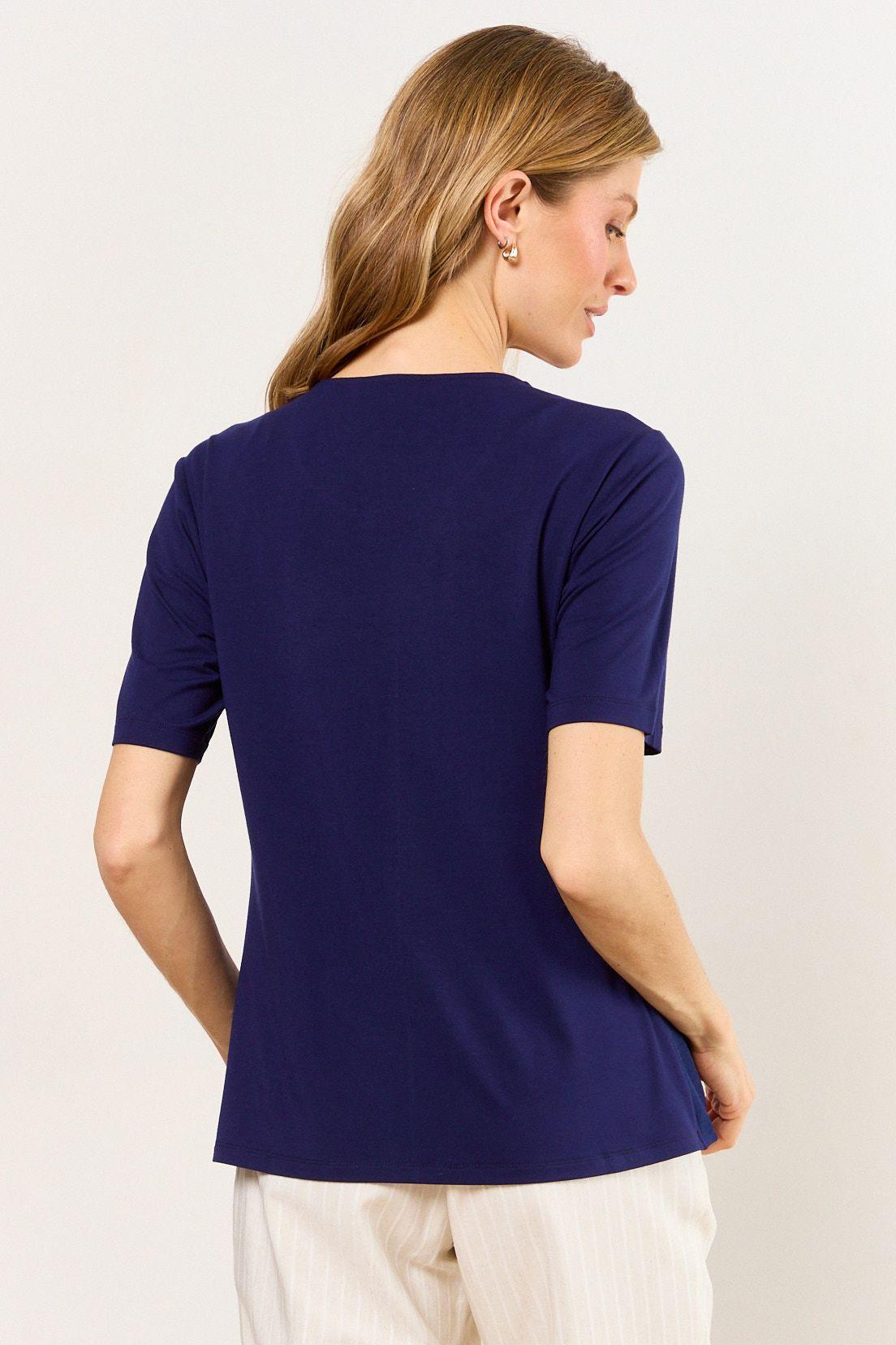 Polera Manga Corta Azul Ma Griffe 14202226058104-2