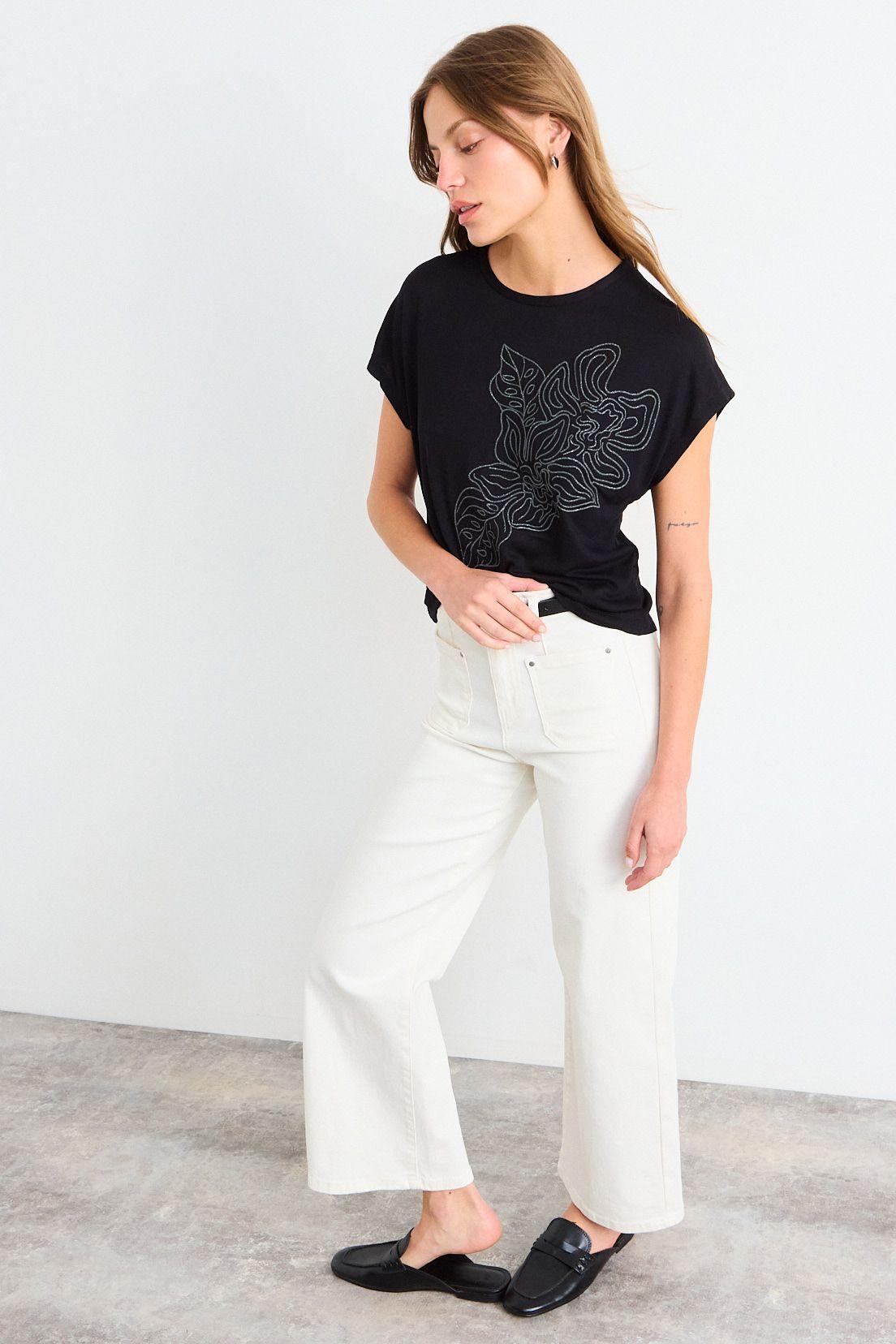 Polera Estampada Negro iO 14604225092102-3