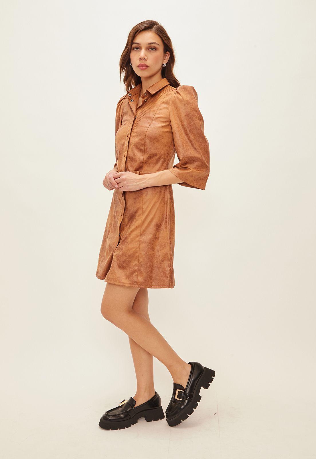 Vestido Liso Cafe iO 13020124052129-2