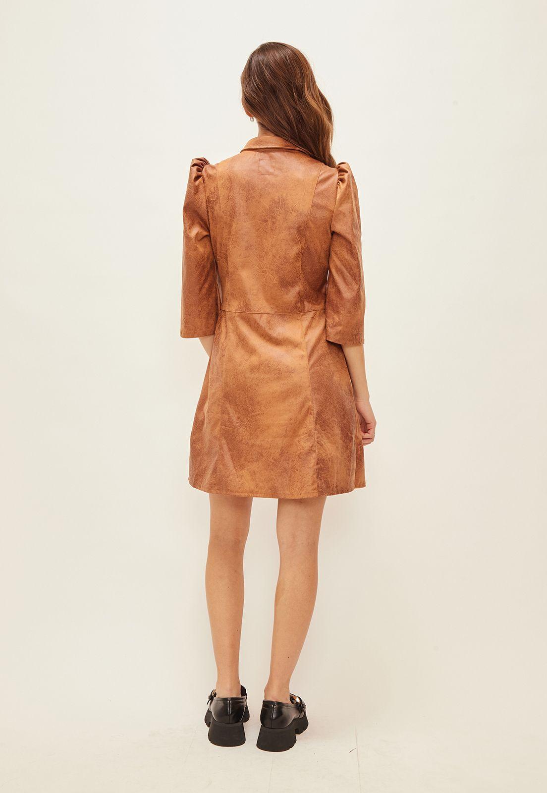 Vestido Liso Cafe iO 13020124052129-3