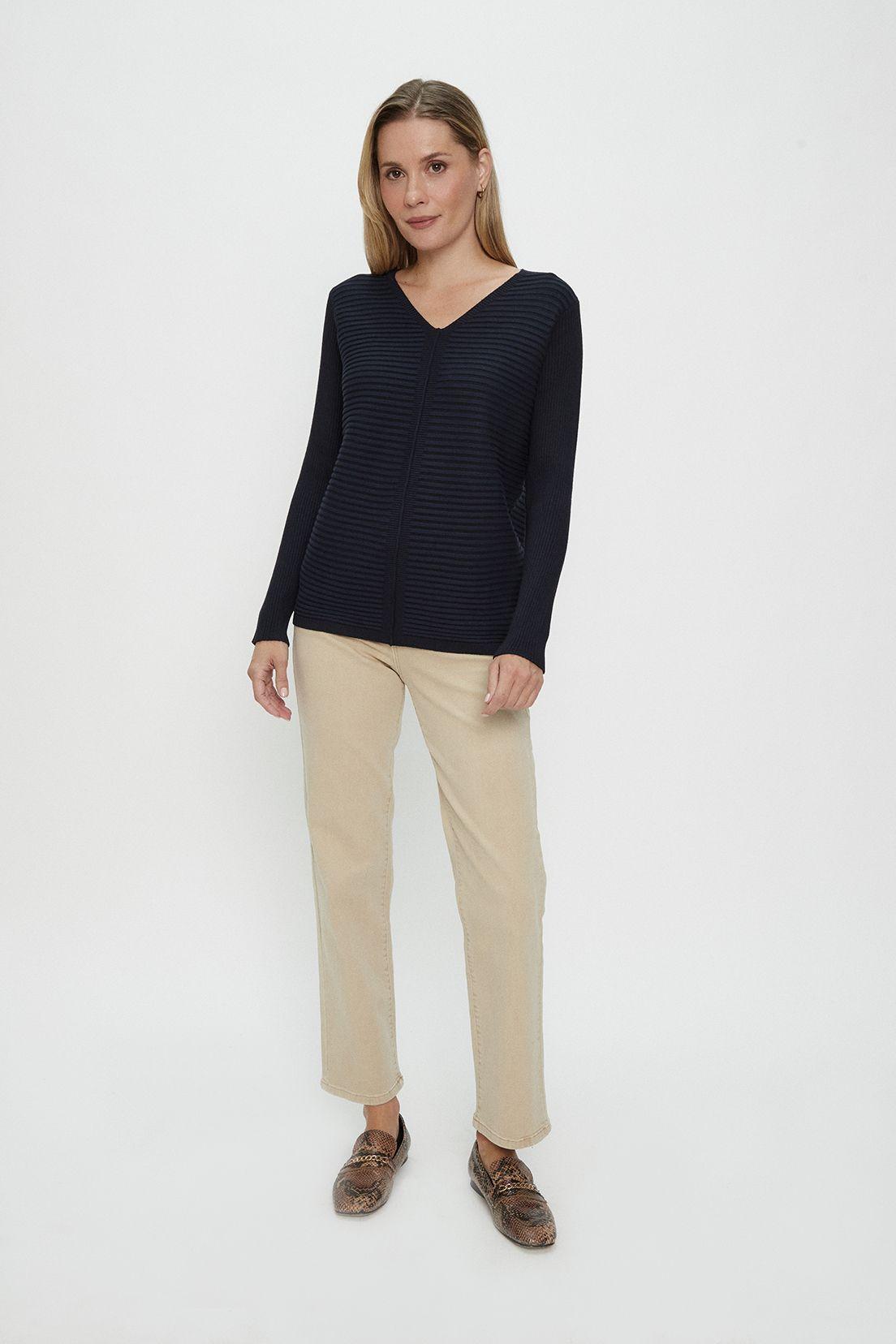 Sweater Liso Azul Ma Griffe 18102224001104-2