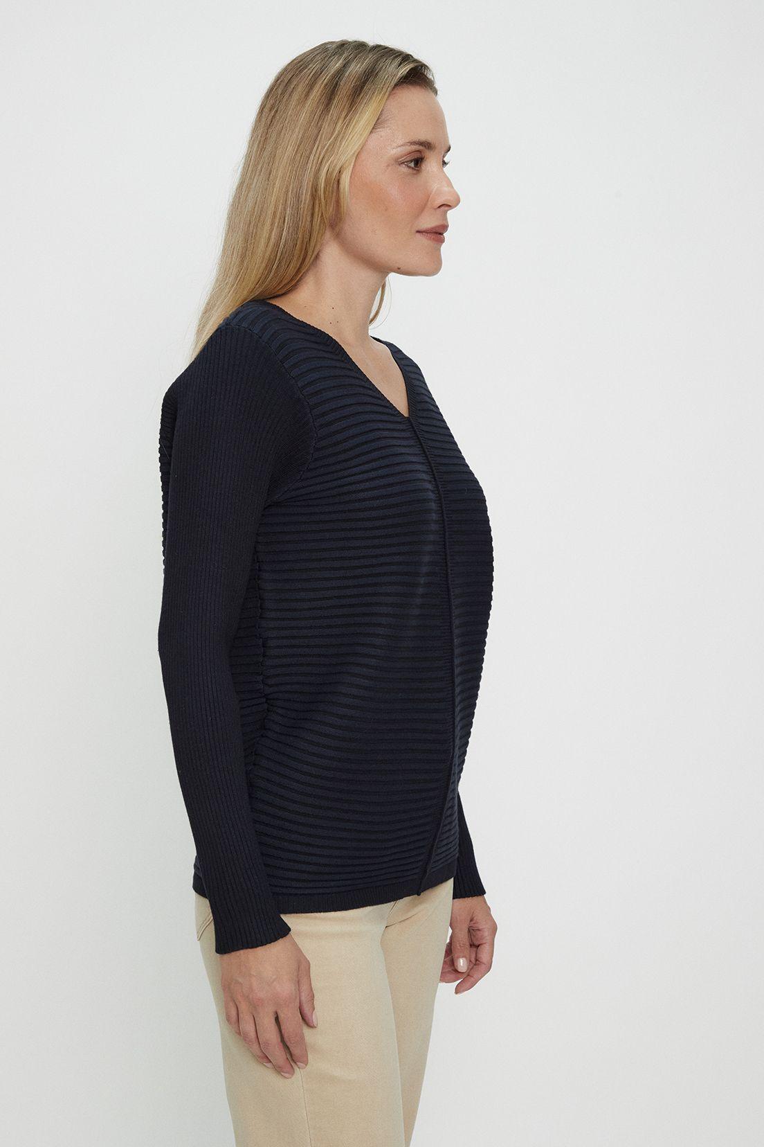 Sweater Liso Azul Ma Griffe 18102224001104-3