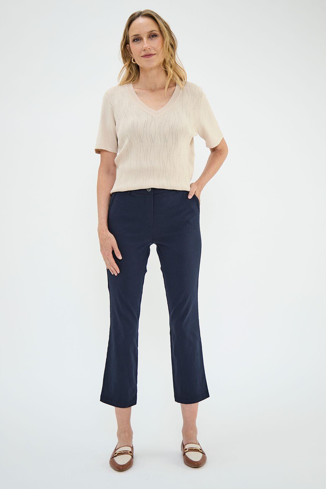 Pantalon Crop Azul Ma Griffe 11002224005104-0