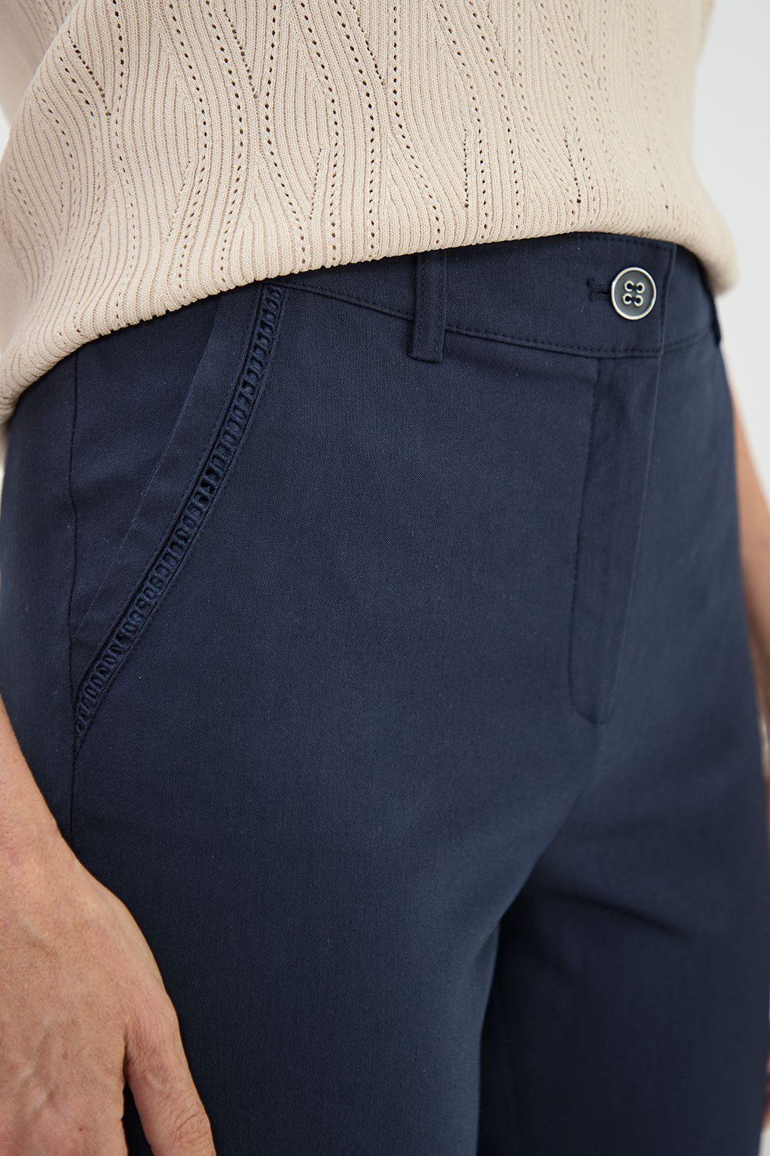 Pantalon Crop Azul Ma Griffe 11002224005104-2