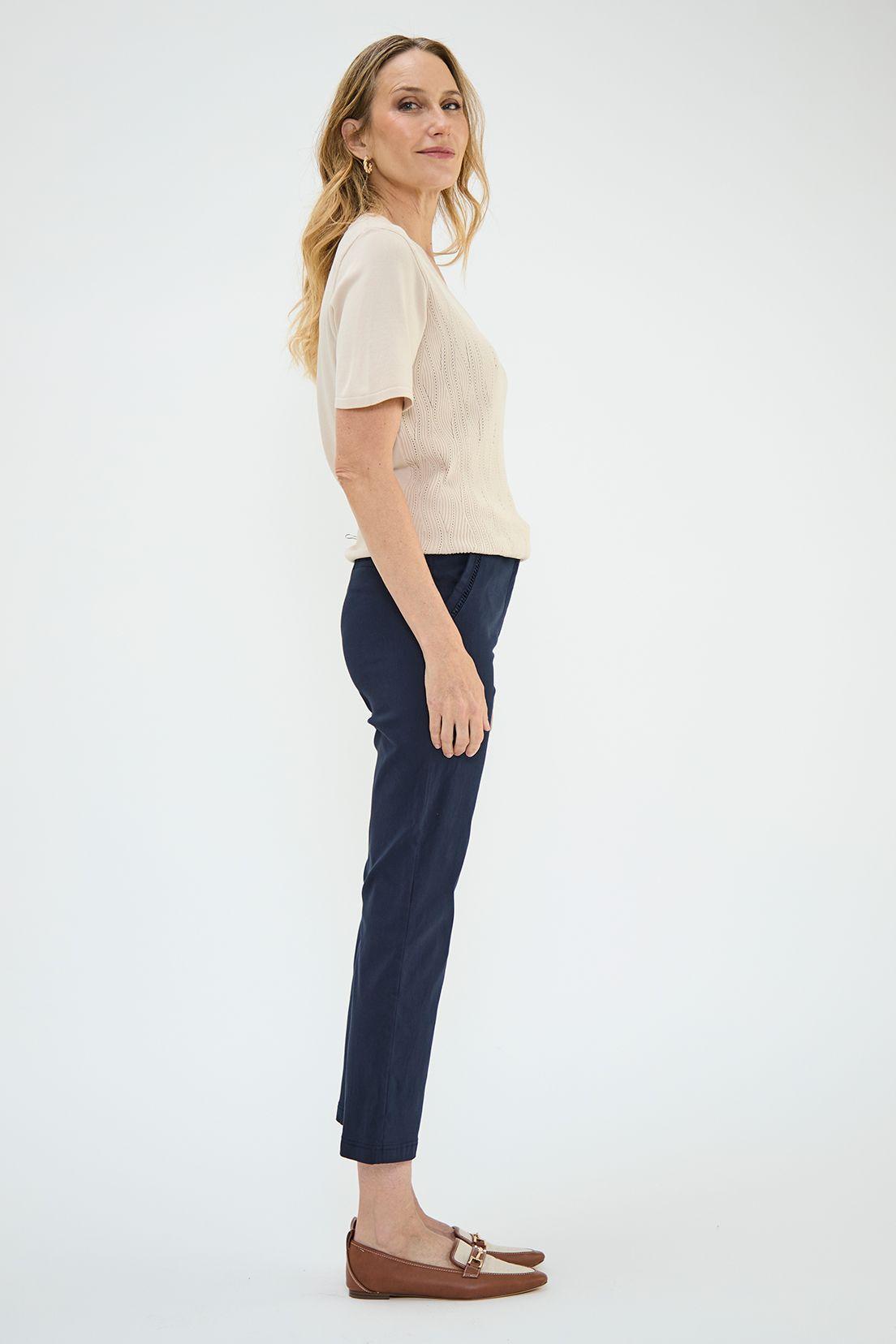 Pantalon Crop Azul Ma Griffe 11002224005104-3
