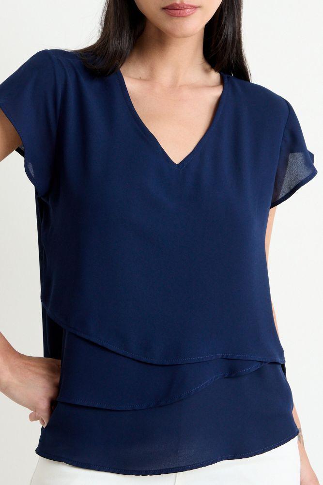 Blusa Manga Corta Azul Ash 14004125012104-1