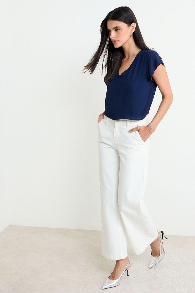 Blusa Manga Corta Azul Ash 14004125012104-4