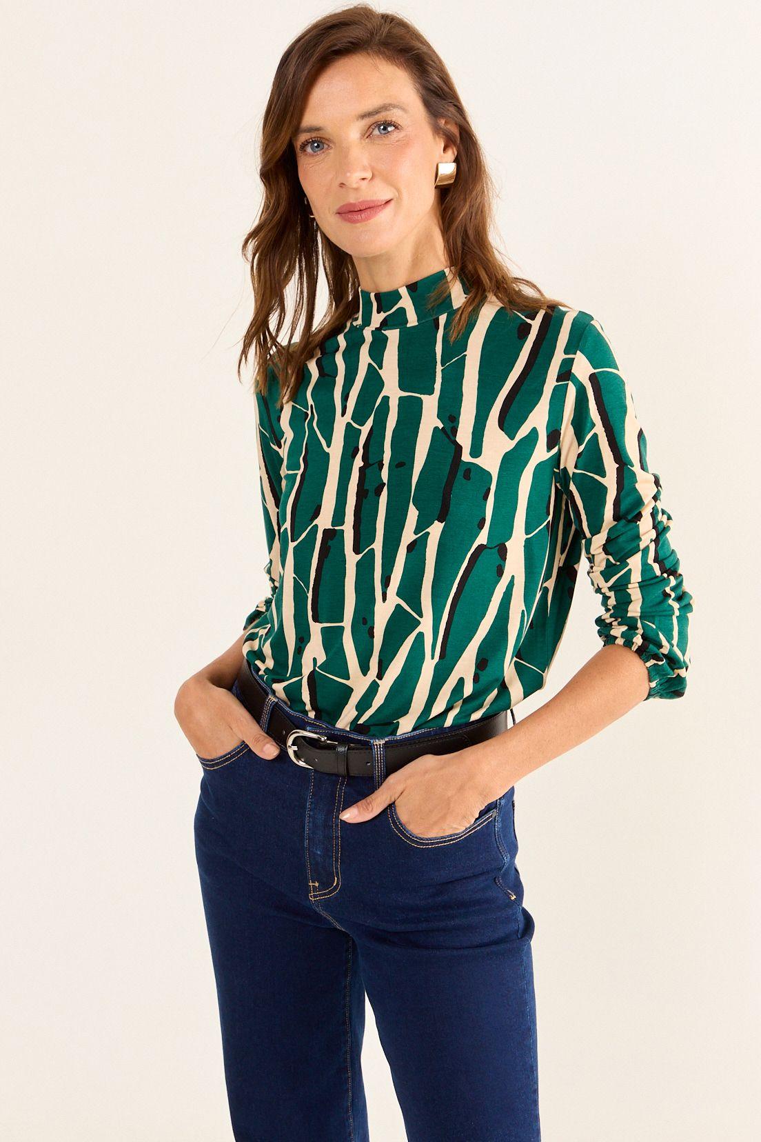 Polera Fantasia Verde Oliva Ma Griffe 14302126004107-0