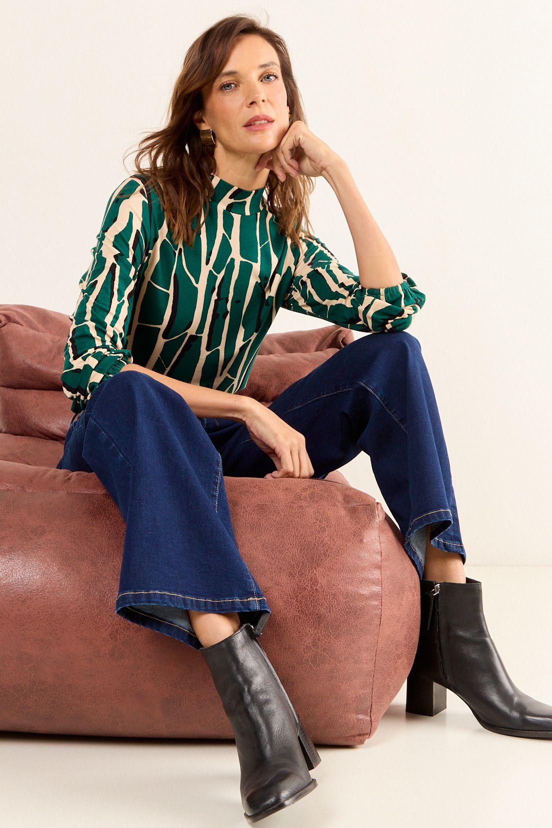 Polera Fantasia Verde Oliva Ma Griffe 14302126004107-3