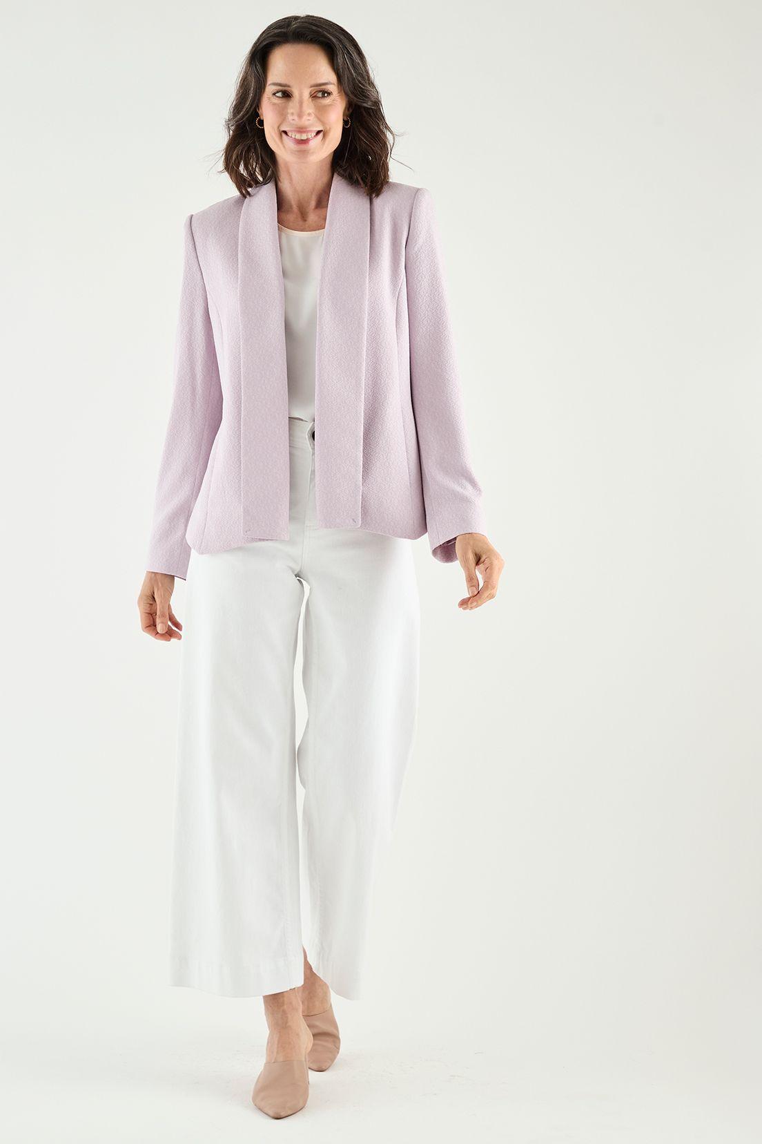 Blazer Solapa Continua Lila Ma Griffe 16002125001211-4