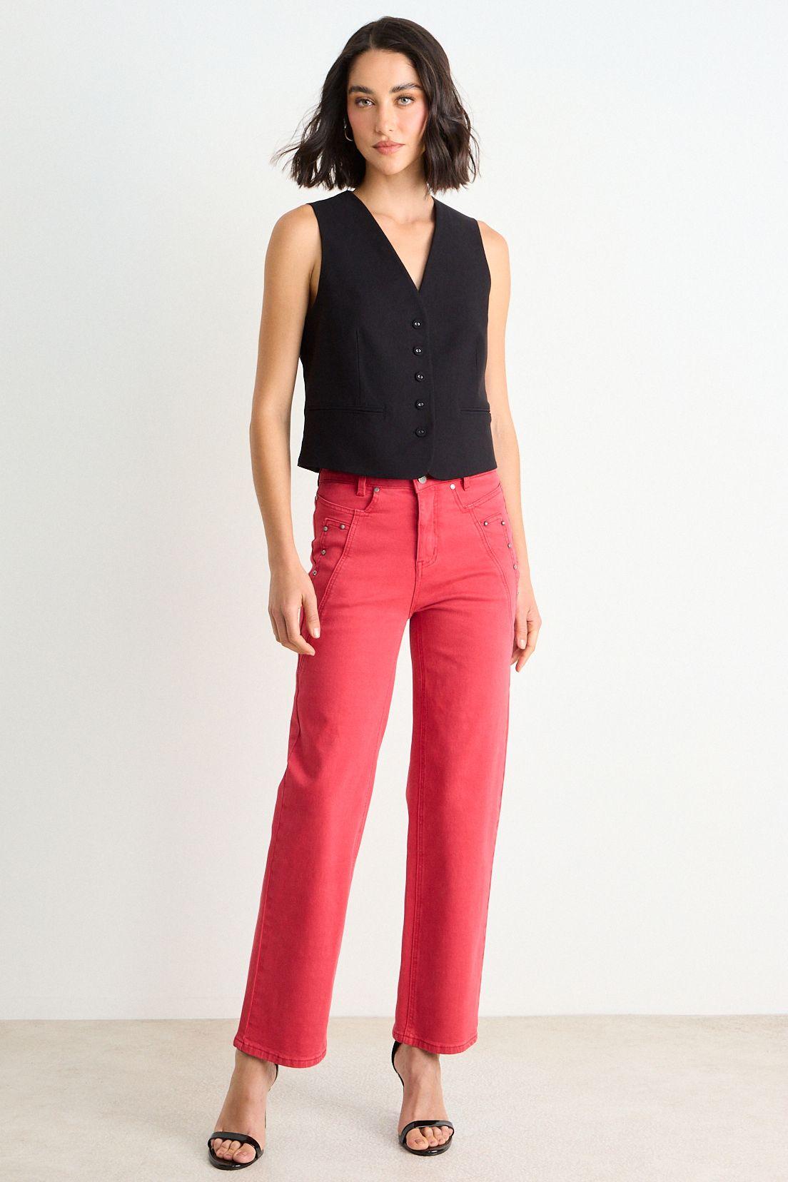 Straight Jeans Rojo Ash 11307126001103-0