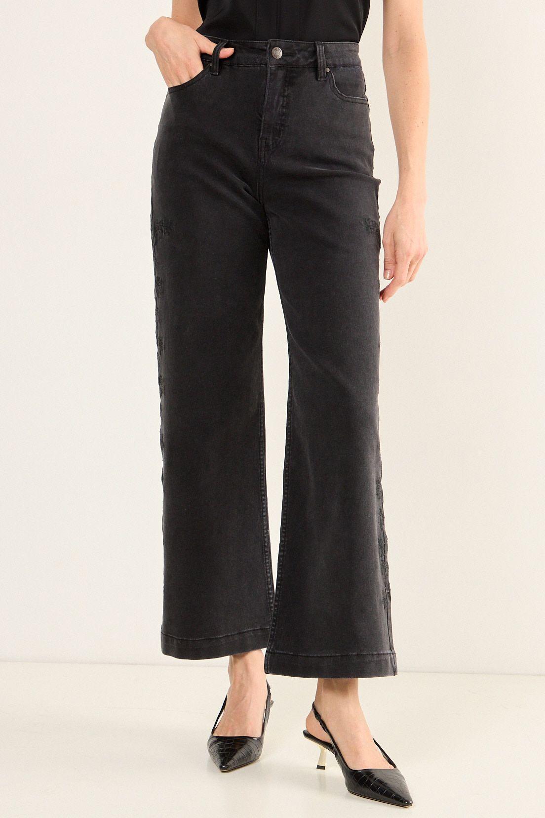 Jeans Flare Negro Ma Griffe 11302126002102-1