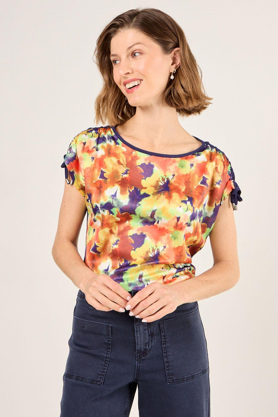 Polera Manga Corta Azul Ma Griffe 14304225033104-0