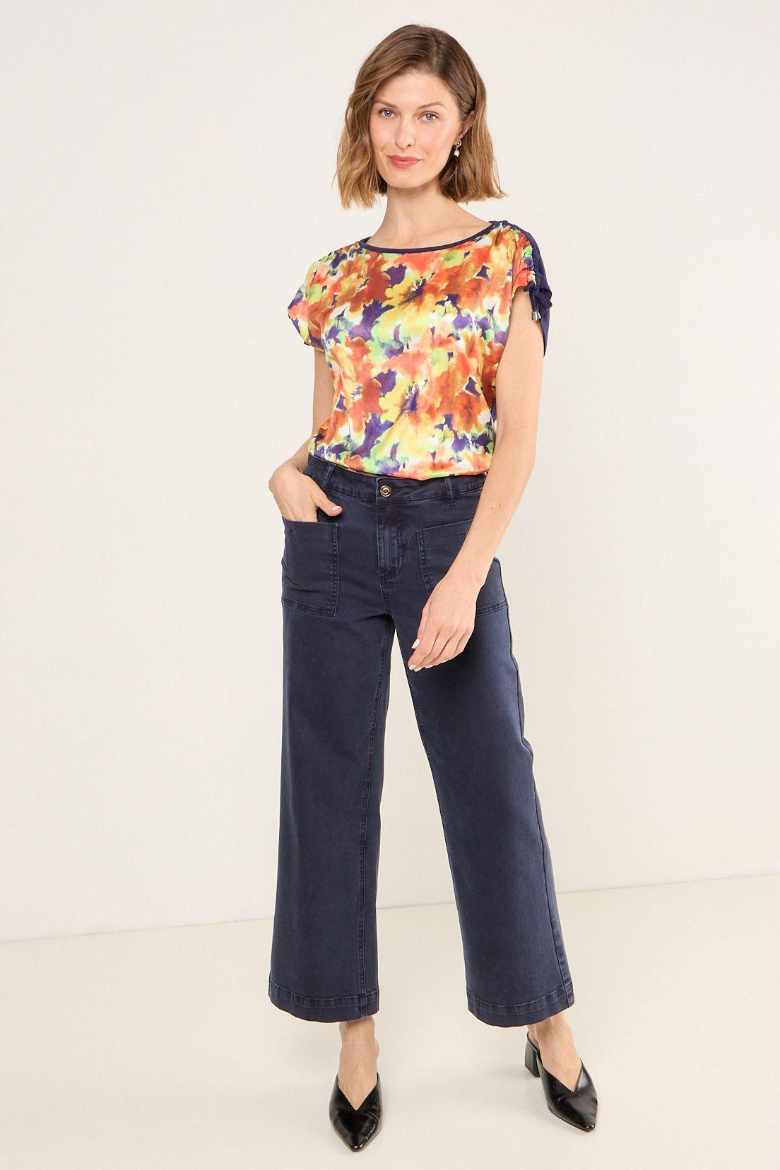 Polera Manga Corta Azul Ma Griffe 14304225033104-4