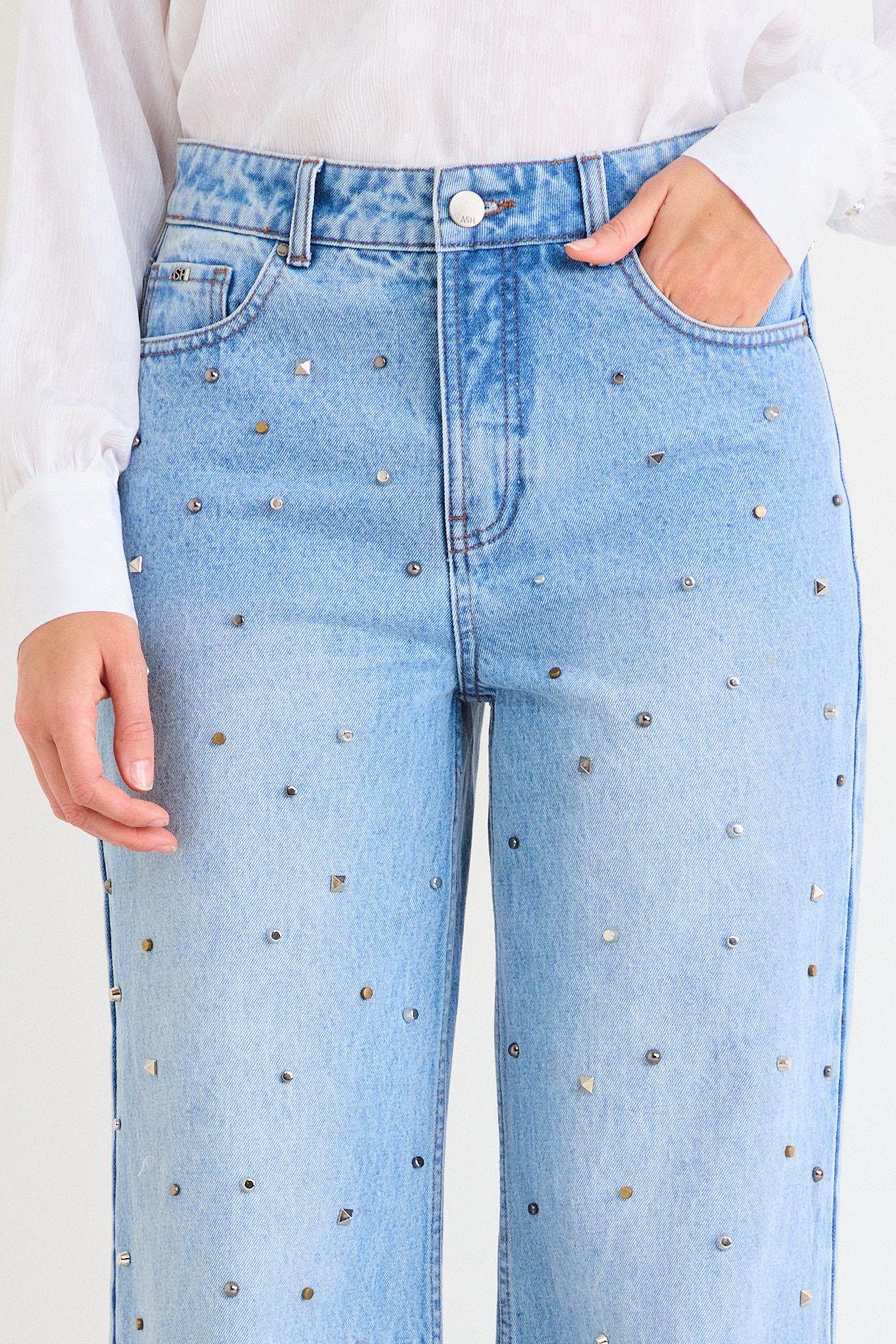 Jeans Liso Ancho Celeste Ash 11307226003110-2