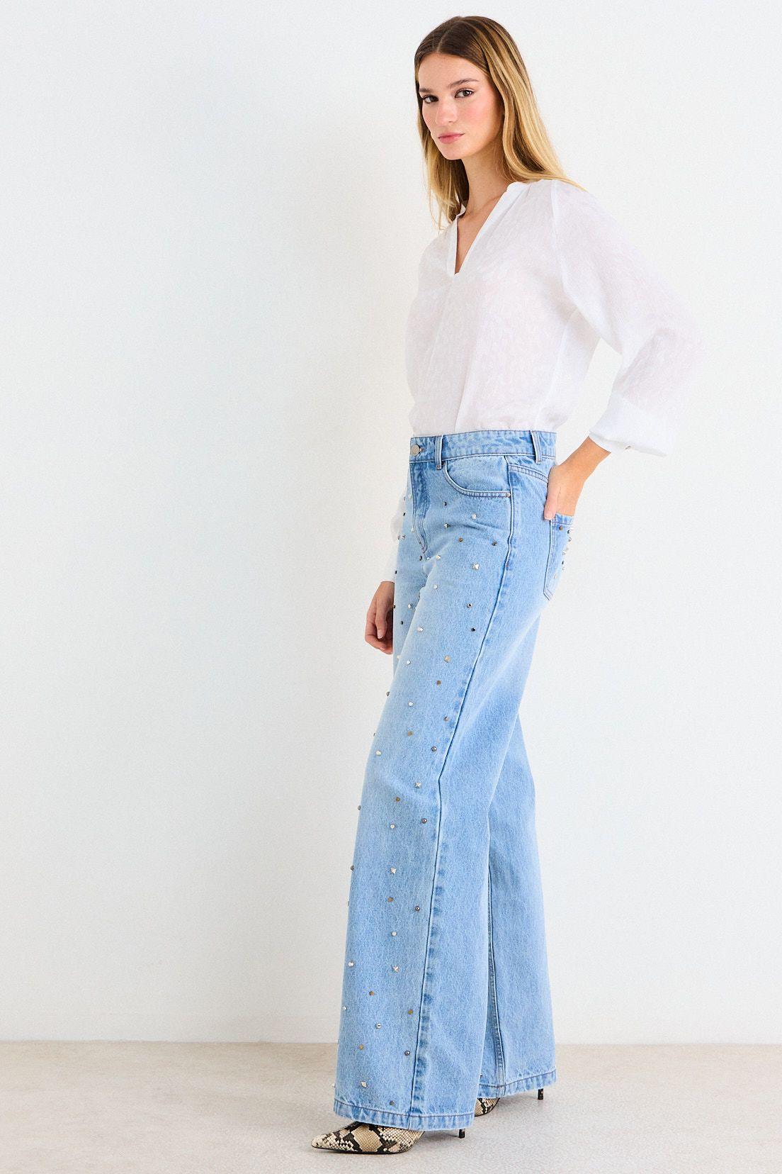 Jeans Liso Ancho Celeste Ash 11307226003110-4