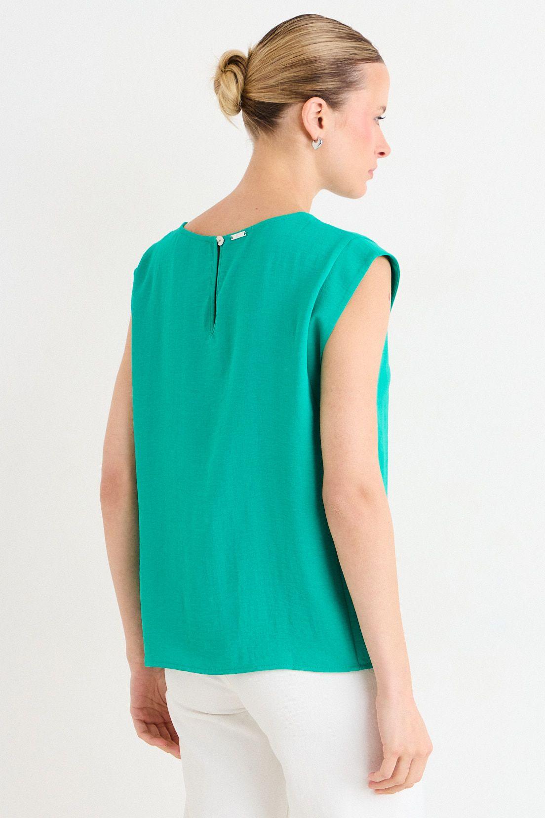 Blusas Sin Manga Verde Ash 14007226005217-2