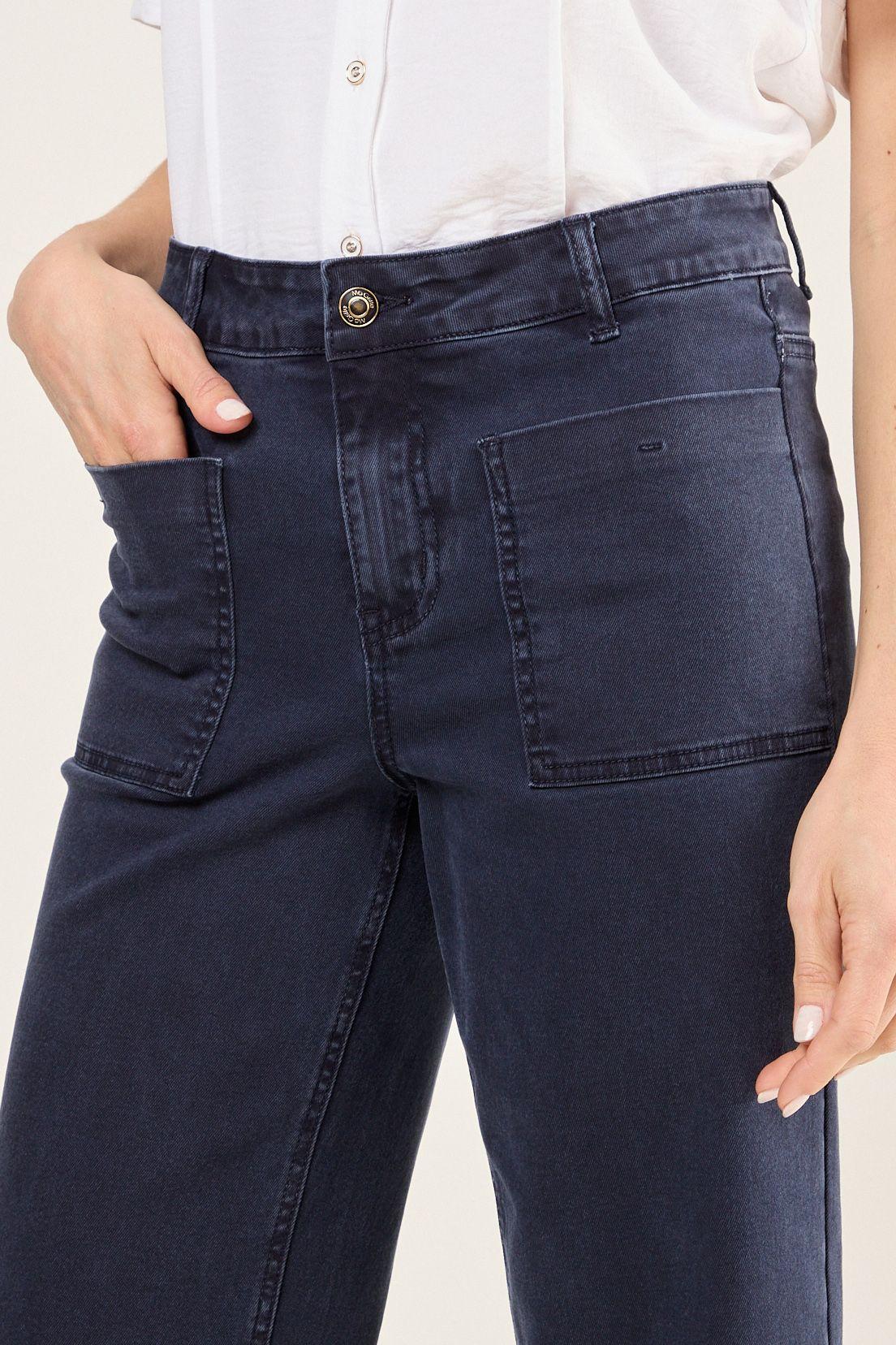 Jeans Wide Color Azul Ma Griffe 11302225009104-2