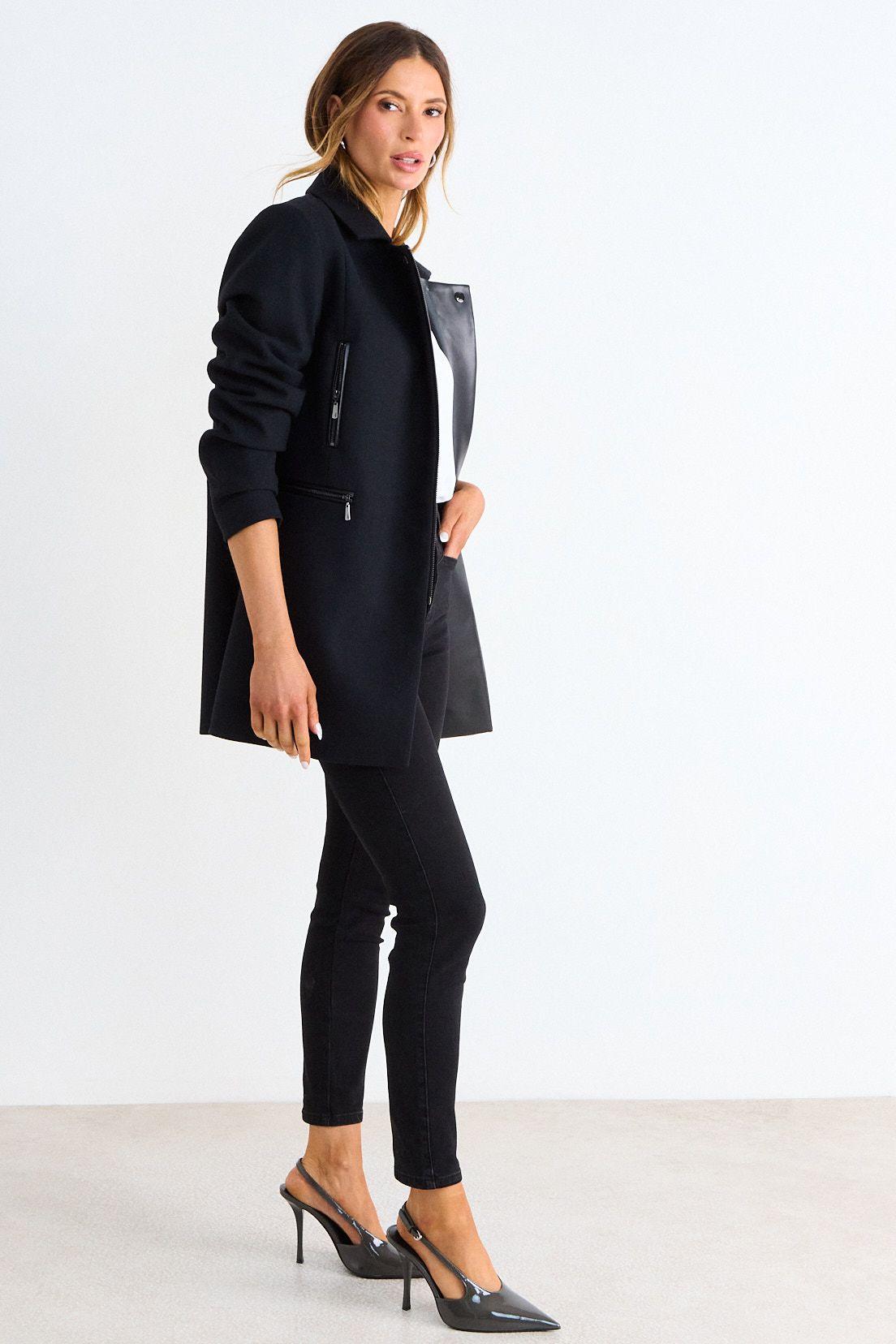 Chaqueton Liso Con Cierre Negro Ash 17007126002102-4