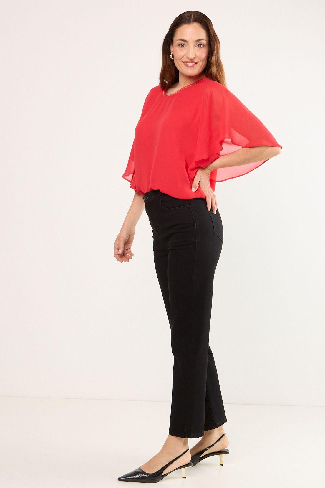 Blusas Manga Larga Rojo Ma Griffe 14002225100103-4