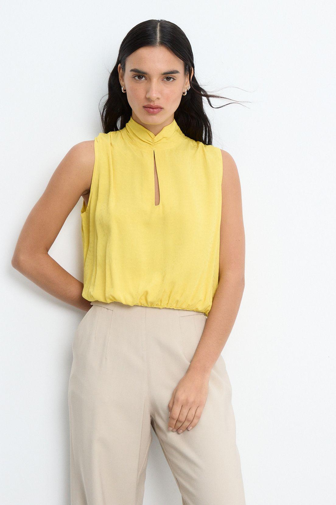 Blusas Sin Manga Amarillo iO 14020225060108-0