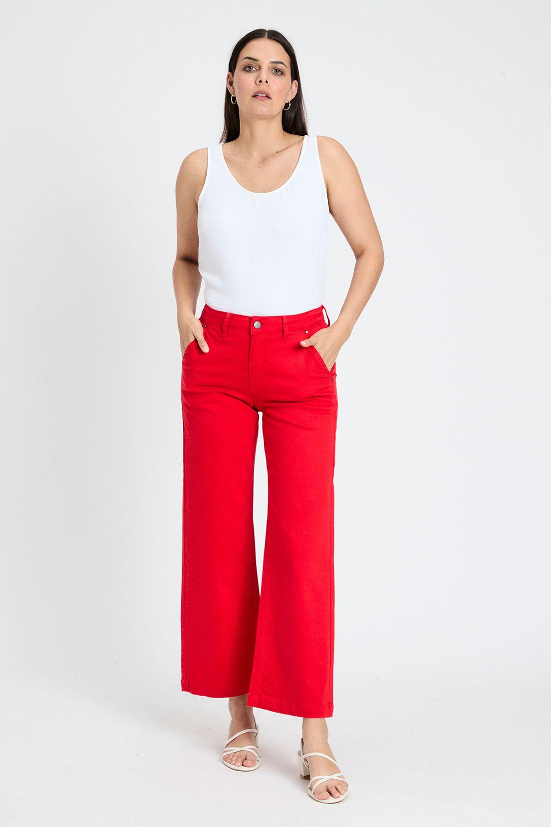 Jeans Liso Rojo Ash 11307125001103-1