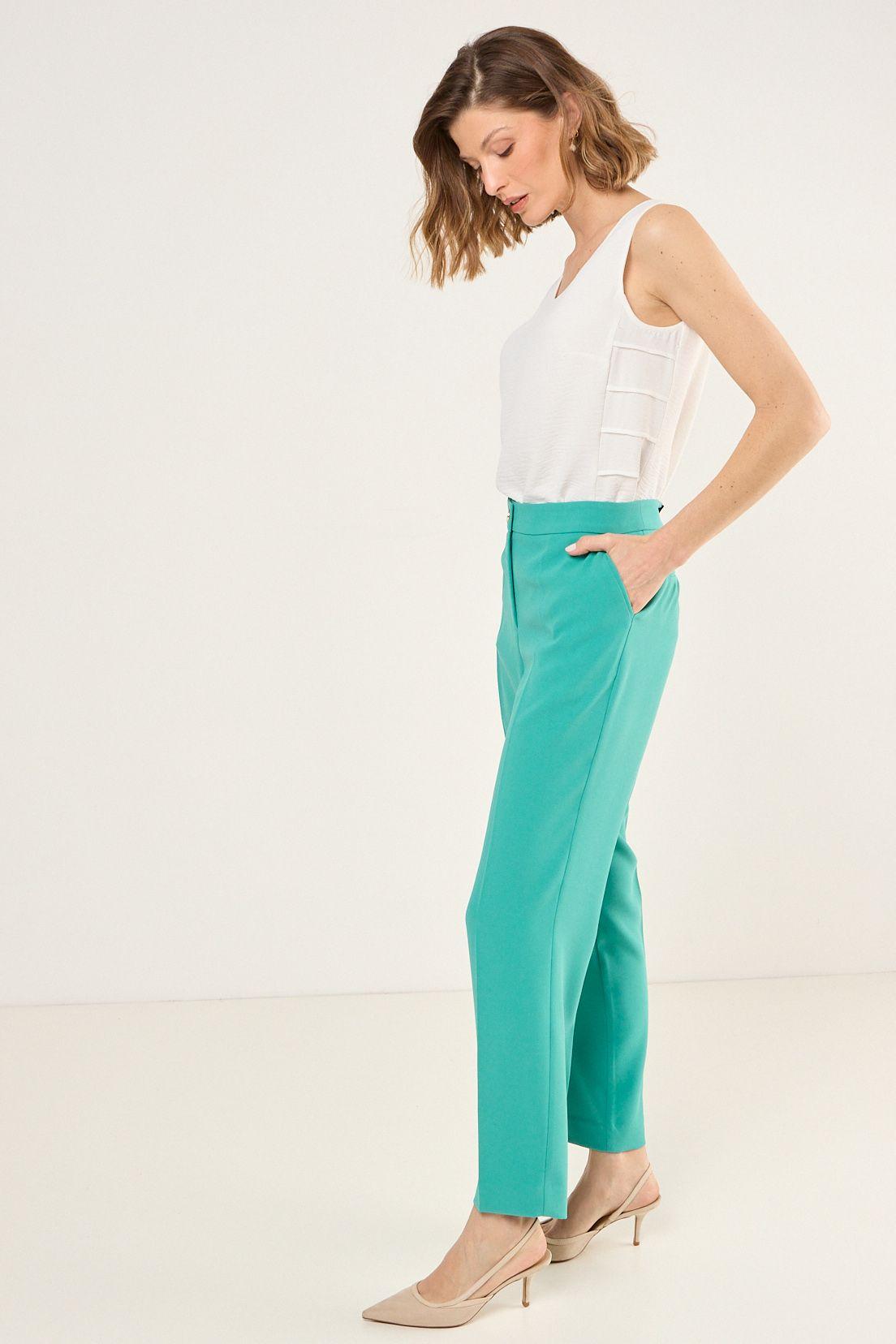 Pantalon Formal Recto Verde Ma Griffe 11002225059217-3