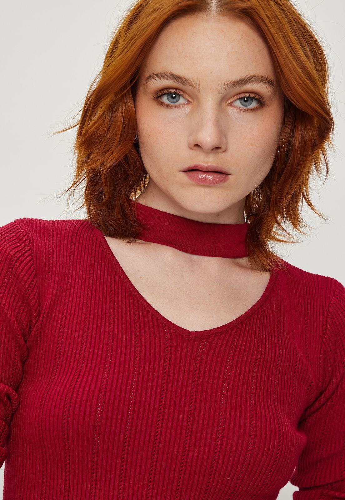 Sweater Liso Burdeo iO 18120124056112-2