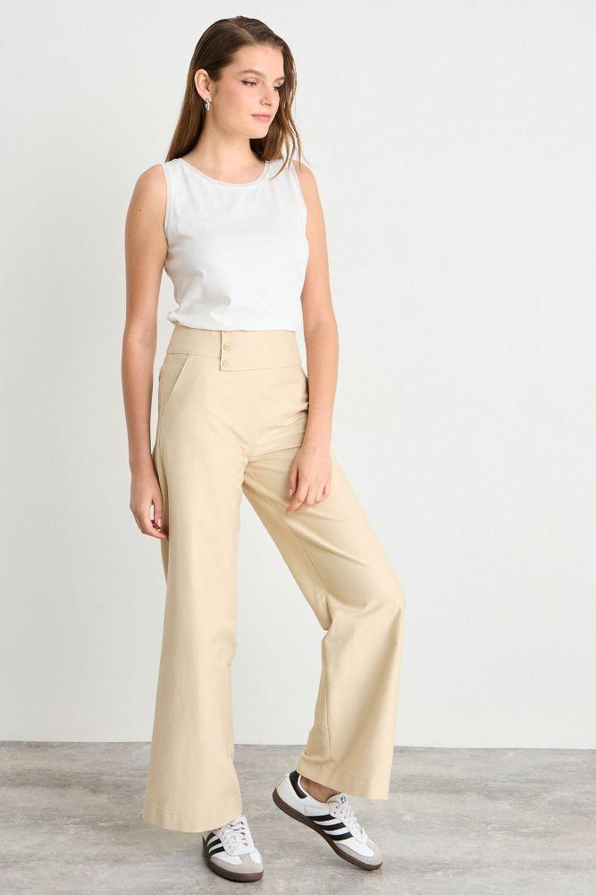 Pantalon Liso Beige iO 11020225062106-4
