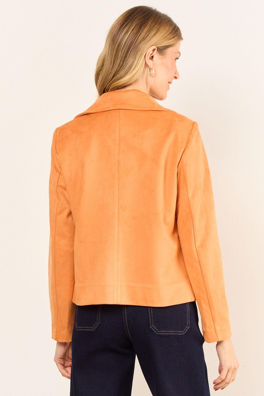 Chaqueta Antelina Cierre Naranjo Ma Griffe 17502226051114-2
