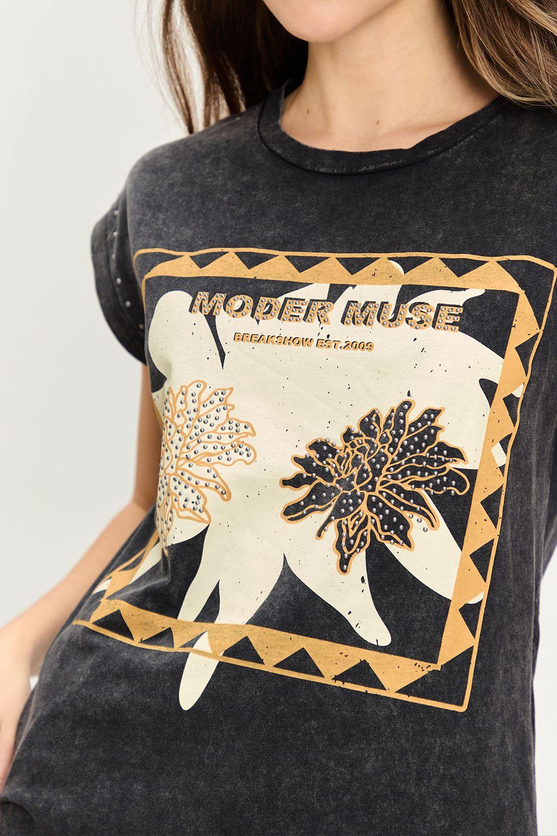 Polera Estampada Negro iO 14620224050102-1