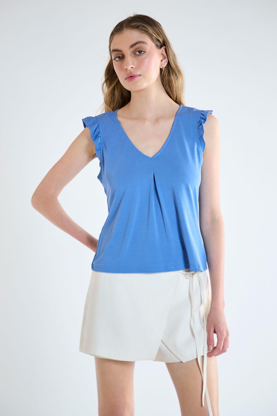 Polera Lisa Azul iO 14220125050134-0
