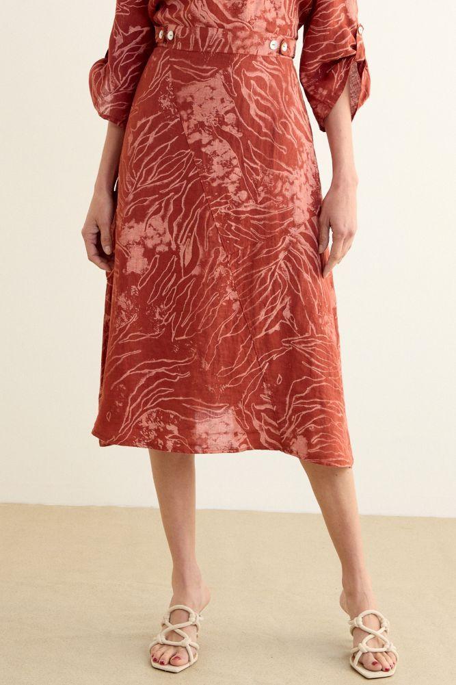 Falda Fantasia Naranjo Ma Griffe 12102225300114-1