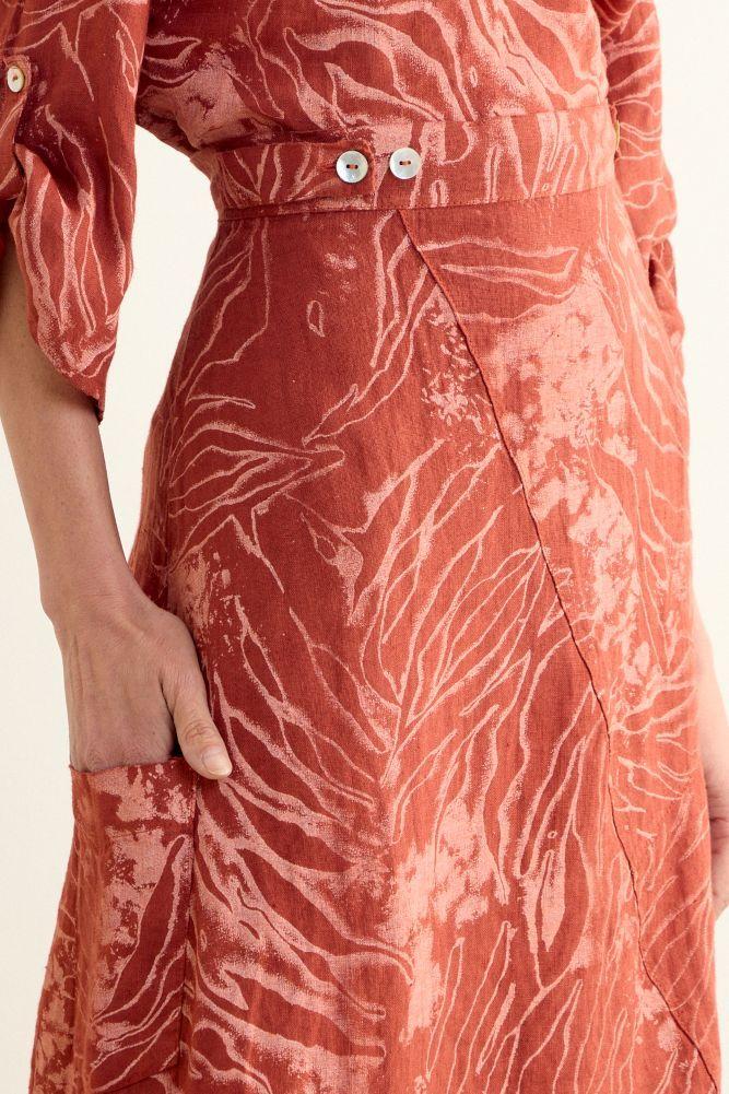 Falda Fantasia Naranjo Ma Griffe 12102225300114-2