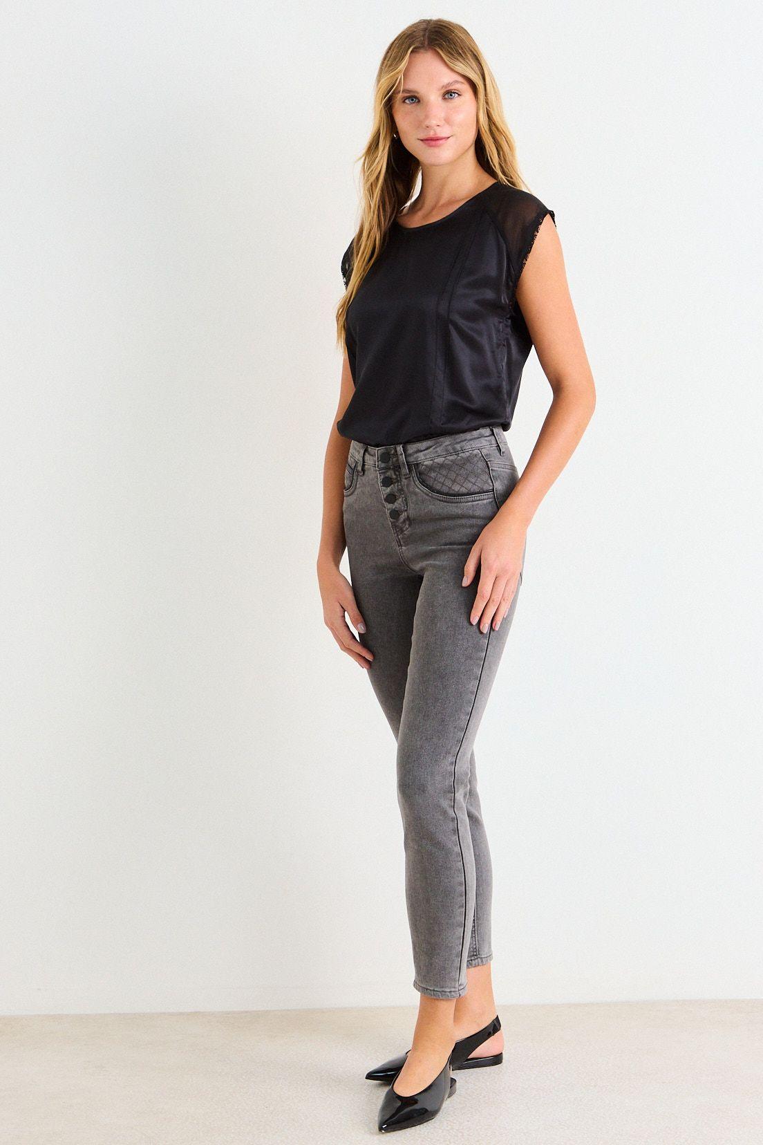Skinny Jeans Gris Ash 11307126004113-4