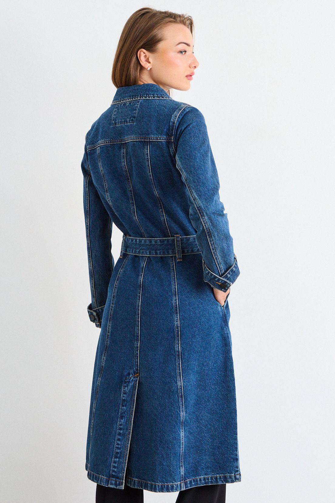 Trench Liso Azul iO 17420126002104-3