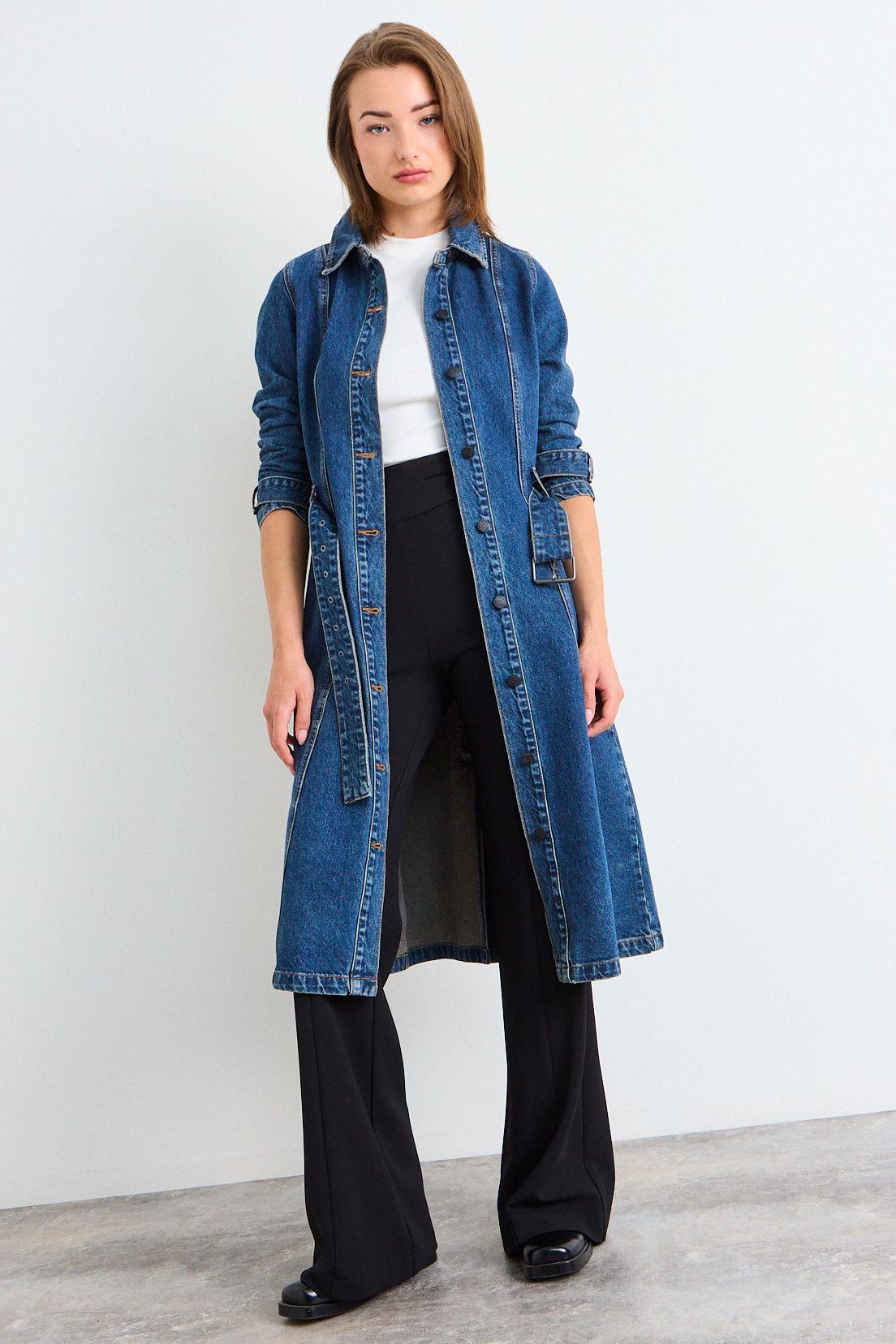 Trench Liso Azul iO 17420126002104-2