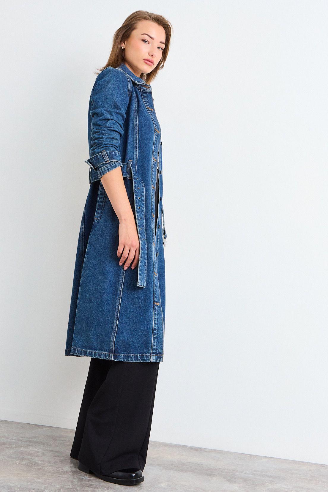 Trench Liso Azul iO 17420126002104-4