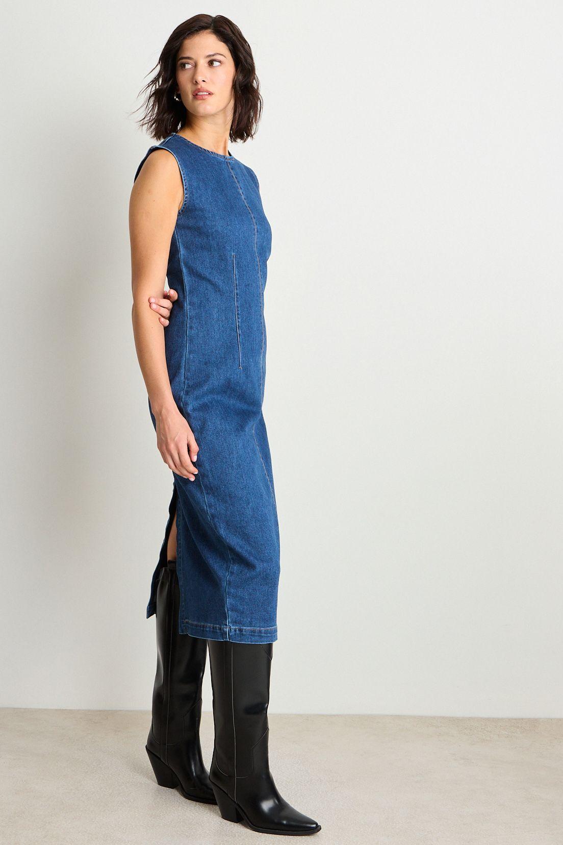Vestido Largo Azul Ash 13807225001104-2