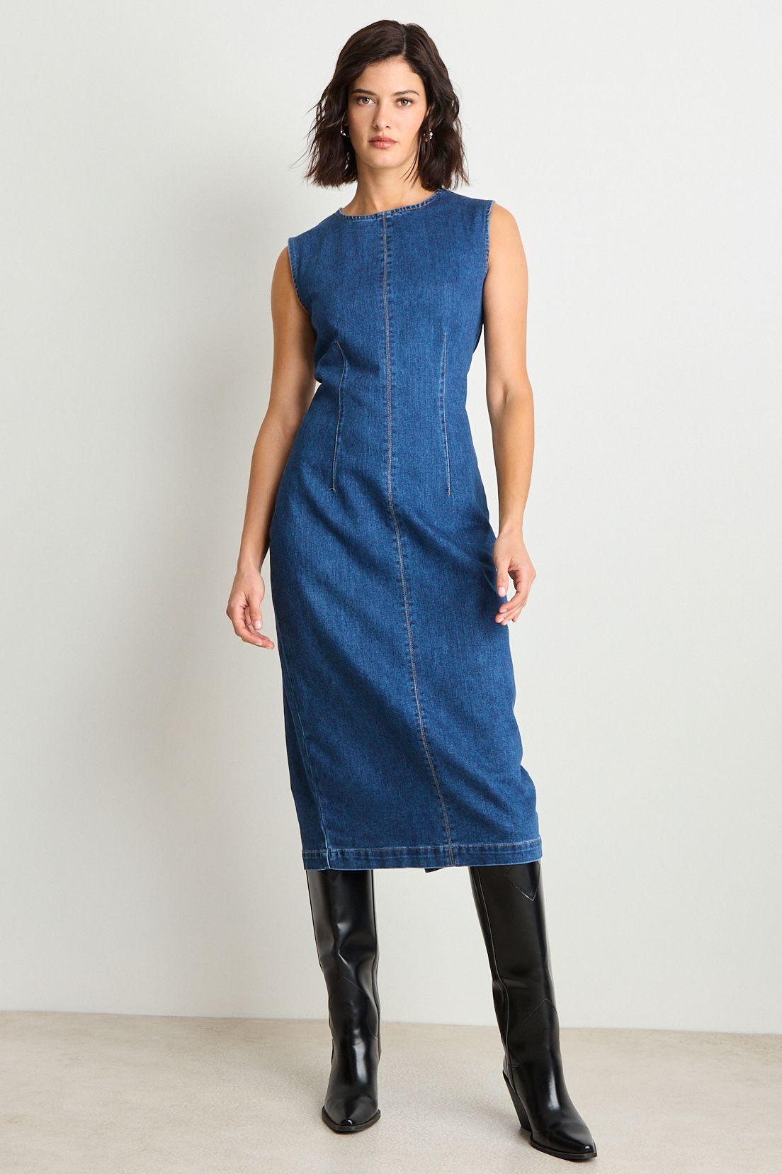 Vestido Largo Azul Ash 13807225001104-4