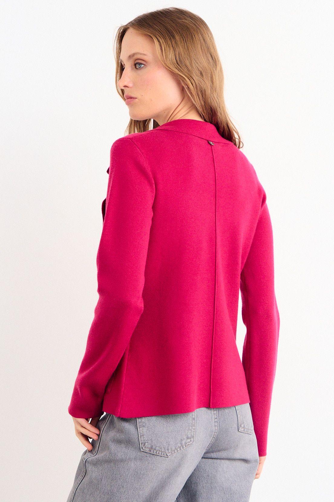 Blazer Tejido Fucsia iO 18020126011116-1